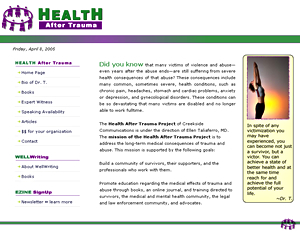 Design Web Magic web design portfolio - Health After Trauma