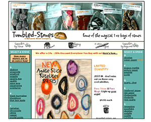 Design Web Magic web design portfolio - Tumbled-Stones.com