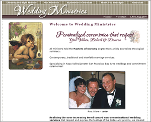 Design Web Magic web design portfolio - Wedding Ministries